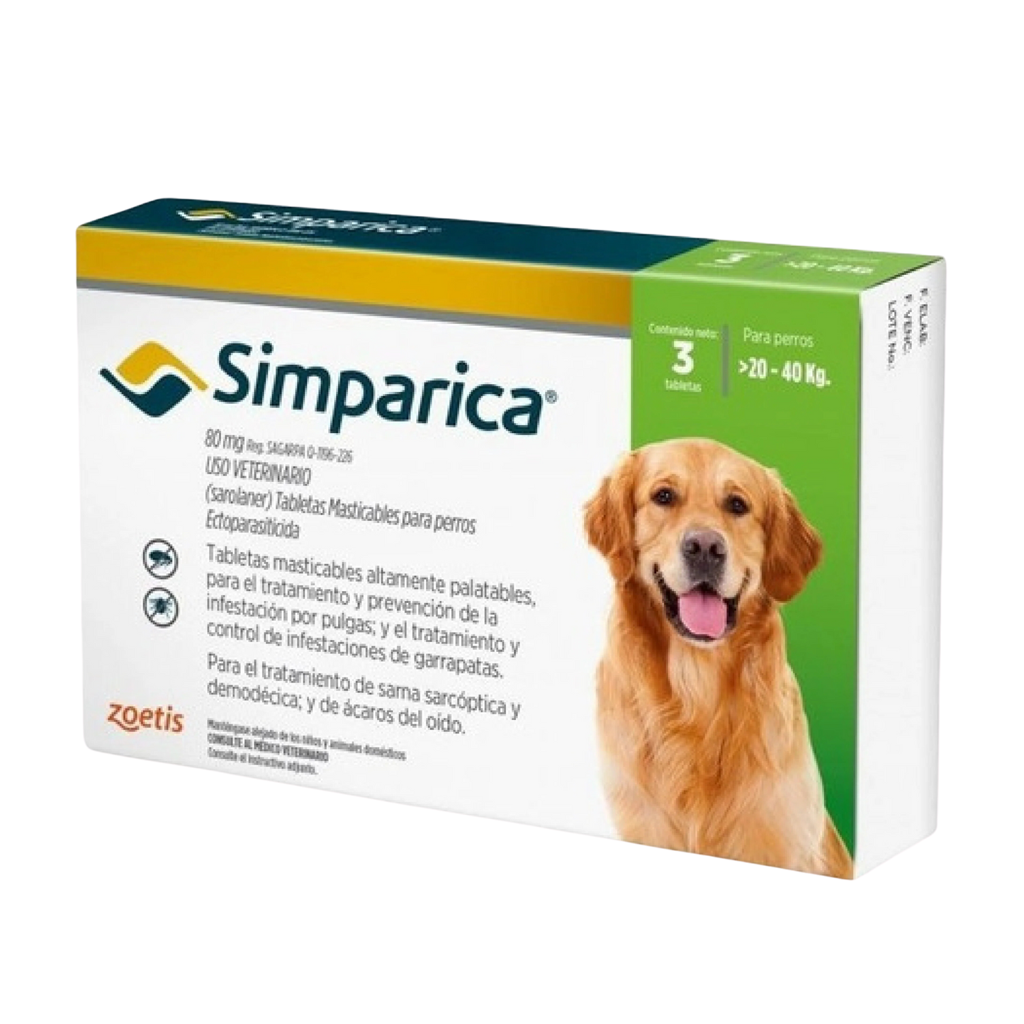 Simparica de 20 a 40 kg