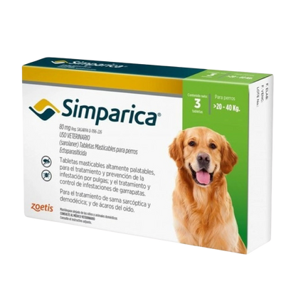 Simparica de 20 a 40 kg