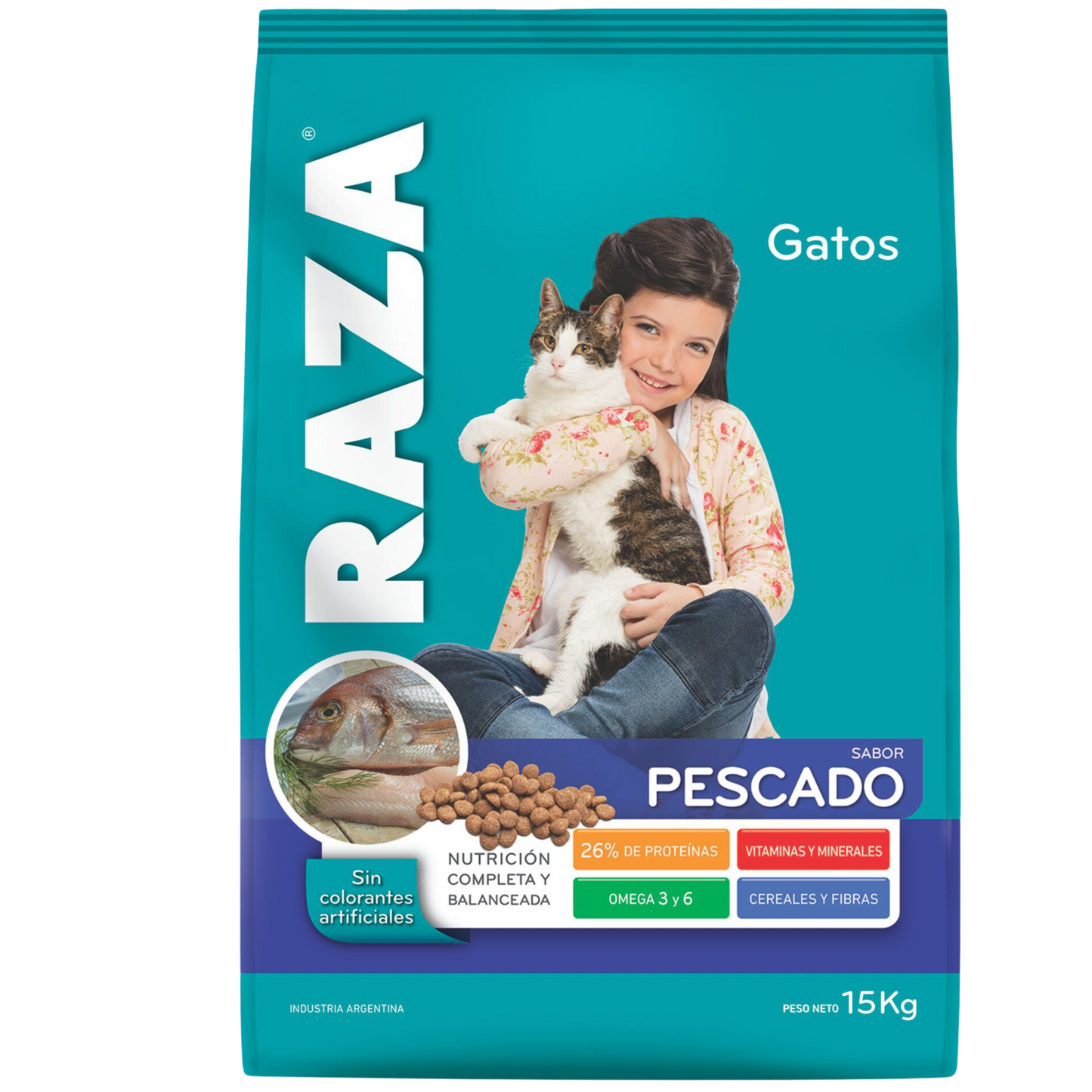 Raza Gato Pescado 15 KG