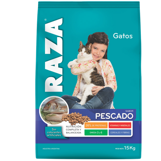 Raza Gato Pescado 15 KG