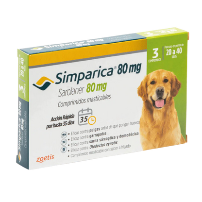 Simparica de 20 a 40 kg